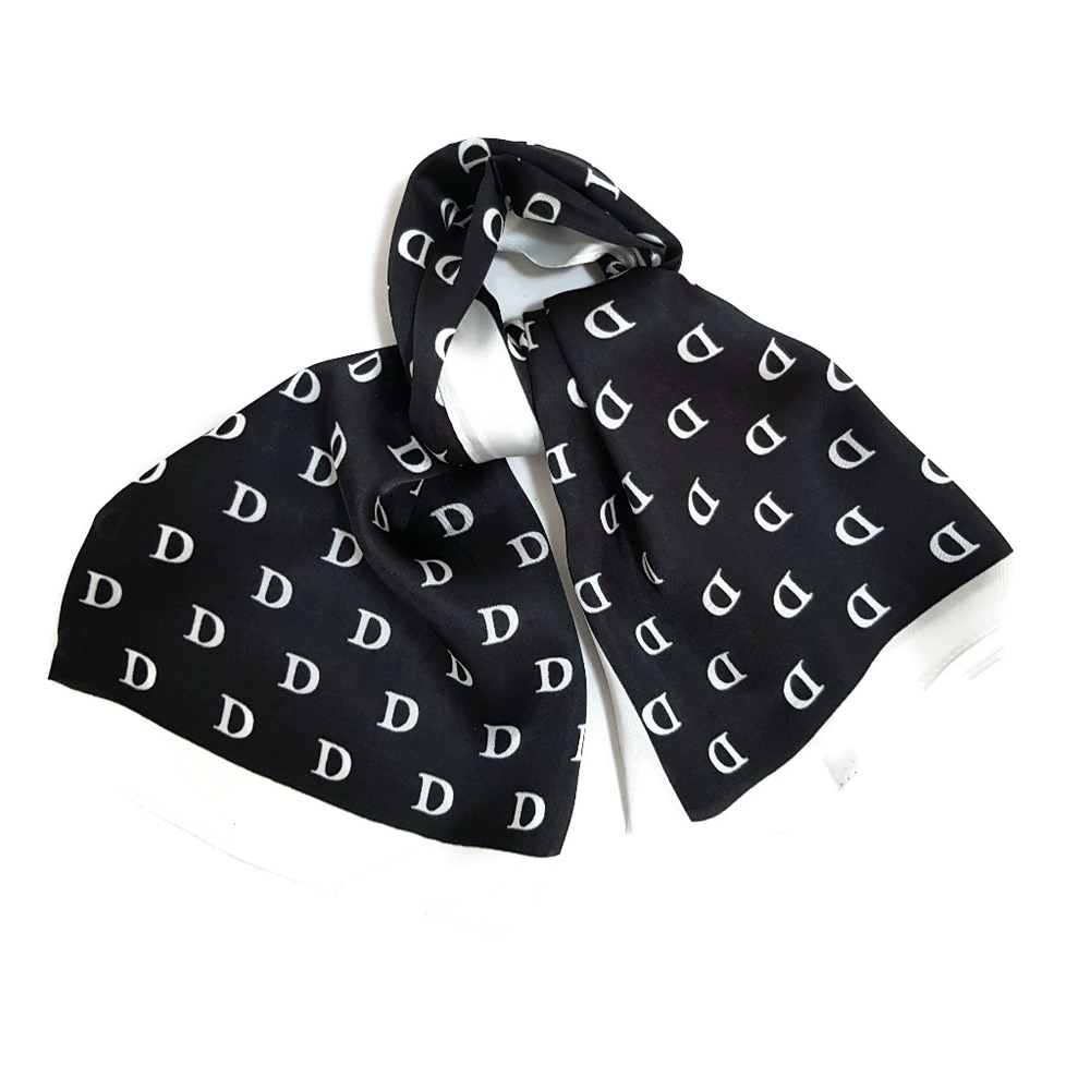 Small silk scarf  designer  letter print B…